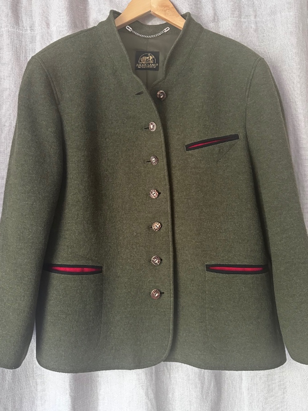 Julius Lang Bavarian Coat From the German/Austrian Market.